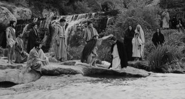 Luigi Barbini, Enrique Irazoqui, Giacomo Morante, and Mario Socrate in The Gospel According to St. Matthew (1964)