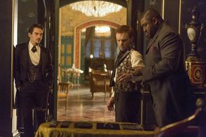 Jonathan Rhys Meyers, Alec Newman, and Nonso Anozie in Dracula (2013)