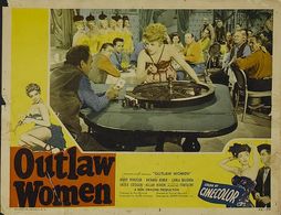 Jackie Coogan, Carla Balenda, Jacqueline Fontaine, and Marie Windsor in Outlaw Women (1952)