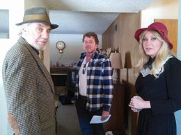 On set behind the scene The Big Noir