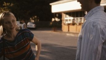 Actress Anna Moore filming 'Fighting Fish' from Director Annette Apitz.