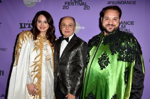 Willy Acosta, Kareem Tabsch, and Cristina Costantini at an event for Mucho Mucho Amor: The Legend of Walter Mercado (202