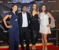 Lakpathy Wijesekara, Justine Herron, Melissa Howell, and Raechel Wong in Free by Noon (2021)