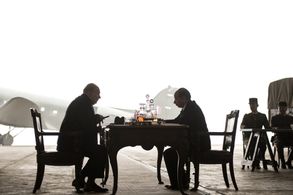 Gary Oldman and Olivier Broche in Darkest Hour (2017)