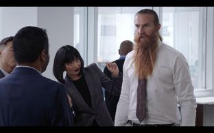 Kal Penn, Bertrand-Xavier Corbi, Joel Kim Booster, and Poppy Liu in Sunnyside: Mondale (2019)