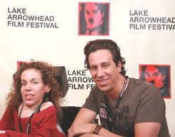 Directors Jackie Julio and Doug Olear at The 2008 Lake Arrowhead Film Festival. Their film 
