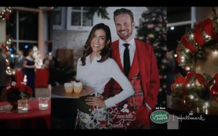 John Brotherton and Veronica Long in Lights, Camera, Christmas! (2022)