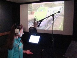 Recording the lead voice of Koko in the Disney Channel's hit animated series 