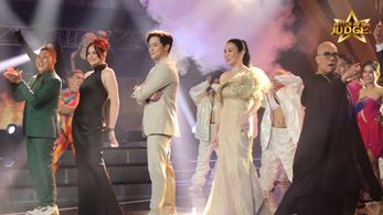 Boy Abunda, Bea Alonzo, Jose Manalo, Annette Gozon, and Alden Richards in Battle of the Judges (2023)