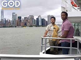 Suraj Sharma and Brandon Micheal Hall in God Friended Me: The Lady (2019)