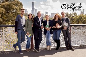 The cast of Shakespeare Republic L-R: Ben Steel, Michala Banas, Alan Fletcher, Rowena Hutson, Sally McLean and Billy Sme
