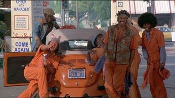 Franklyn Ajaye, Henry Kingi, Garrett Morris, and Ray Vitte in Car Wash (1976)