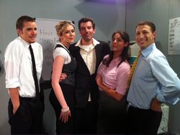 On set of short film Furry.