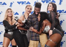 Normani, Ally Brooke, Dinah Jane, Lauren Jauregui, Fifth Harmony, and Khalid