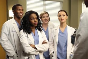 Jerrika Hinton, Gaius Charles, Camilla Luddington, and Tessa Ferrer in Grey's Anatomy (2005)