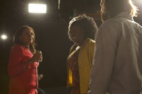 Vanessa Williams, Uzo Aduba, and R.J. Daniel Hanna in Fox College Football (1992)