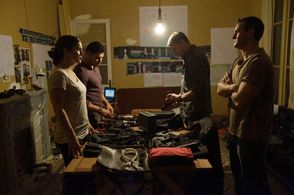 Channing Tatum, Gina Carano, Julian Alcaraz, and Aaron Cohen in Haywire (2011)