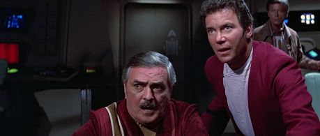 William Shatner, James Doohan, and DeForest Kelley in Star Trek III: The Search for Spock (1984)