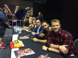 kellan Lutz, Brian Cachia, Paul Winchester, Teagan Croft, Isabel Lucas & Shane Abbess at the Gold Coast Supanova signing