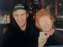 Nick Egan with Australian painter Brett Whitely