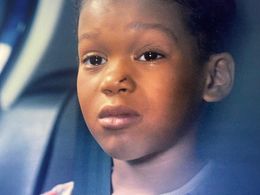 A confused scared little boy