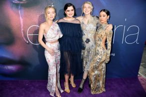 Sydney Sweeney, Alexa Demie, Barbie Ferreira, and Hunter Schafer at an event for Euphoria (2019)