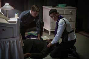 Nicholas Ralph and Christian Navarro in Prey for the Devil (2022)