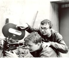 Rafal Wieczynski as director on the set of 