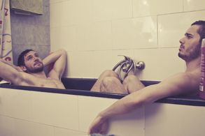 David Mora y Adrián Expósito en 