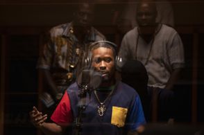 Craig Blankenhorn, Shameik Moore, Jason Louder, and Assibey Blake in Wu-Tang: An American Saga (2019)