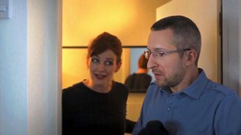 Helen Bang and Adam Wittek in THE ALCOHOLOGIST (pilot)