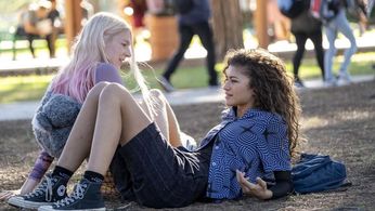 Zendaya and Hunter Schafer in Euphoria (2019)