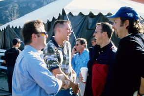 Jim Carrey, Bobby Farrelly, Peter Farrelly, and Bradley Thomas in Me, Myself & Irene (2000)