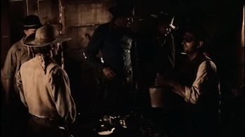 Jack Nicholson, Harry Dean Stanton, Tom Filer, and Cameron Mitchell in Ride in the Whirlwind (1966)