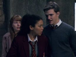 Bryony Afferson, Burkely Duffield, and Alexandra Shipp in House of Anubis (2011)