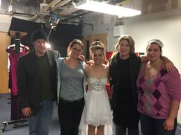 Director Heidi Philipsen backstage on the set of Jocelyn Arndt Music Video