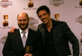 James Baxter and Pierre Perifel at an event for Kung Fu Panda (2008)