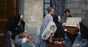 Liselotte Pulver and Anna Karina in The Nun (1966)