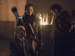 Paul Blackthorne, Karl Yune, and Matt Nable in Arrow (2012)
