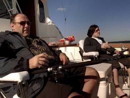 James Gandolfini and Robert Iler in The Sopranos (1999)
