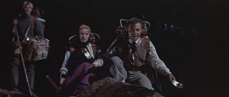 James Mason, Arlene Dahl, and Peter Ronson in Journey to the Center of the Earth (1959)