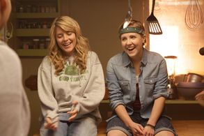 Grace Helbig and Hannah Hart in Camp Takota (2014)
