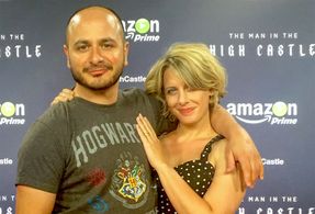 with Susannah Hillard at the 2015 San Diego Comic Con red carpet for 