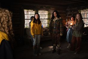 Alexa Barajas, Courtney Eaton, Nuha Jes Izman and Liv Hewson in Yellowjackets