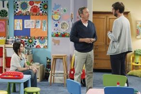 Tim Allen, Joel David Moore, and Alexandra Krosney in Last Man Standing (2011)