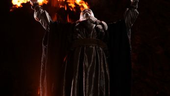 Taken on the set of the U.S. Feature Film Dragon Crusaders, here we see the Medieval Wizard 'Faolon' (Played by UK Actor