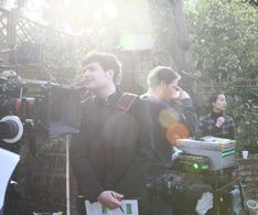 Shooting ROOM TO LET in November 2011.