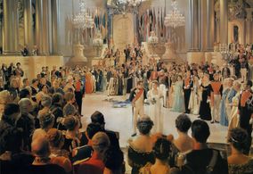 Charles Boyer, Greta Garbo, Leif Erickson, Oscar Apfel, Joseph E. Bernard, and Albert Conti in Conquest (1937)