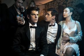 Ester Expósito, Miguel Bernardeau, Itzan Escamilla, and Álvaro Rico in Elite (2018)