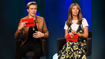 Nina Garcia and Lucky Blue Smith in Project Runway (2004)